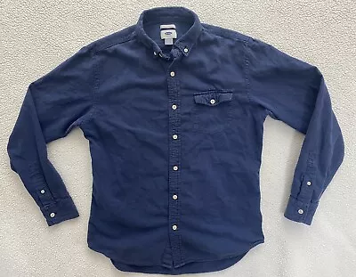 Old Navy Button Down Shirt Mens  Med Cotton Chamois Slim Fit • $7.49