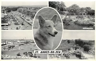 St Annes On Sea Multiview - Salmon Postcard • £2.16