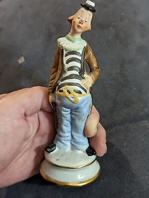 Vintage ARDCO Porcelain Sad Hobo Clown Figurine - 6  Tall • $4