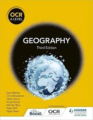 OCR A Level Geography Third Edition By Andy Palmer Chris Broadbent Michael Raw P • £53.68