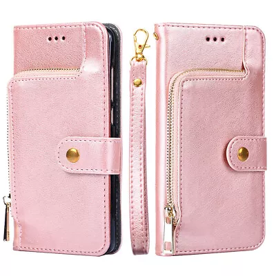 $17.59 • Buy For Oppo Reno8 Pro + A77 A57 A96 Reno7 A Zip Wallet Case Leather Card Flip Cover