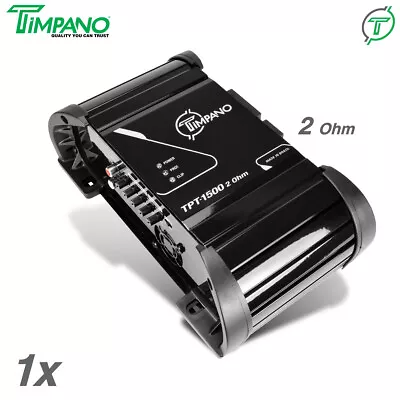 1x Timpano TPT-1500 2 Ohms Brazilian Amplifier 1600W RMS Car Audio Digital Amp • $149.95