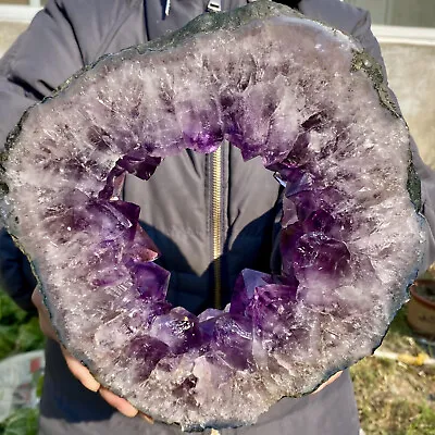 7.71LB Natural Amethyst Cave Flake Quartz Crystal Mineral Specimen • $61