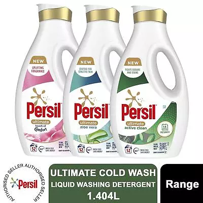 Persil Ultimate Laundry Washing Liquid Detergent 52W 1.4L 2 3 Or 4 Pack • £27.49