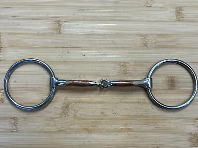 Loose Ring Smooth Copper Mouth Western Horse Snaffle Bit ~ 5 1/2  • $29.99