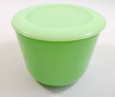 Vtg 1930s McKee Jadeite Uranium Refrigerator Fridge Canister Jar With Lid • $90.87