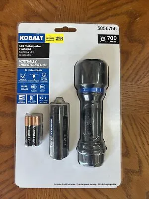 Kobalt Rechargeable Waterproof 700 Lumen 4-Mode LED Flashlight Bright Drop-Proof • $23.99