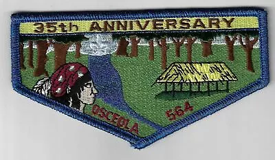 OA 564 Osceola S29 35th Anniversary Flap BMY Bdr. Southwest Florida FL • $7.95