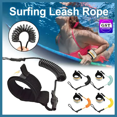 5ft Coiled  Surf Leash Safety Hand Rope For Stand Up Paddle Board Surfboard • $13.25