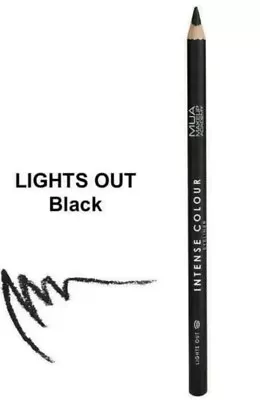 £3.89 • Buy MUA Makeup Intense Colour Eyeliner Kohl Pencil Soft New Formula Vegan LIGHTS OUT