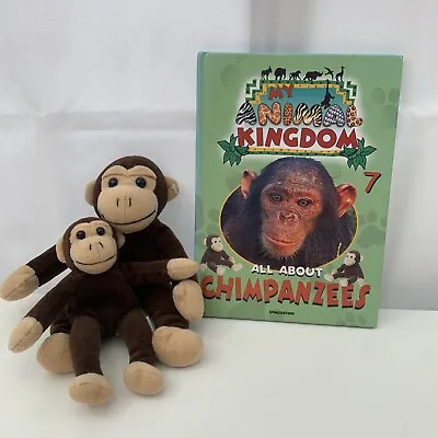 My Animal Kingdom: All About Chimpanzees 2 Toys Hardcover Book Included • £12.99