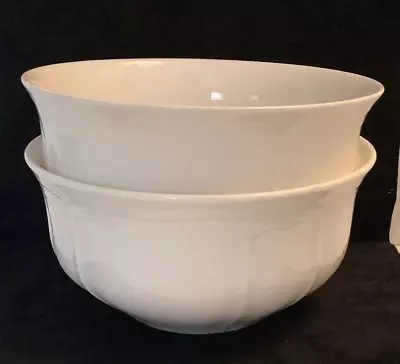 MIKASA ULTIMA+ Antique White Set Of Two Deep Soup / Chili / Cereal Bowls • $39