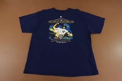 Mariano Rivera Final Home Game Majestic 2XL Navy New York Yankees Graphic Tee • $19.27