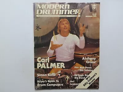 1983 December Modern Drummer Magazine - Carl Palmer 2p • $19.99