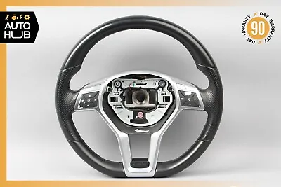 12-18 Mercedes W204 C300 SLK250 CLS550 AMG Sport Steering Wheel Flat Bottom OEM • $195.05