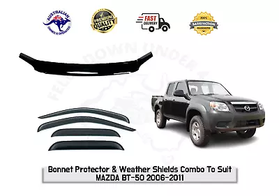 Bonnet Protector Weather Shields Guard To Suit Mazda BT-50 BT50 11/2006-9/2011 • $129.99