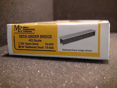 Micro- Engineering #75-506 HO SCALE DECK GIRDER BRIDGE 85' BALLASTED DECK • $20.95