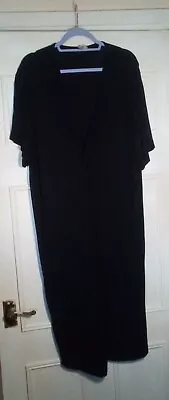 £7 • Buy ASOS Flattering Stretch Black Dress Sz 20