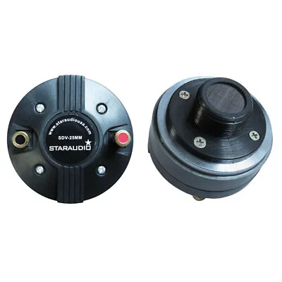 Pair 25MM PA Speaker Driver Horn Tweeters Titanium Compression Screw-on Drivers • $46.37