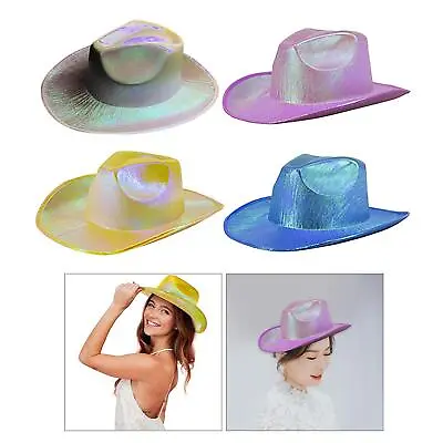 £7.25 • Buy Cowboy Party Hat, Flashing Space Cowgirl Hat For Women Theme Party Costume Party