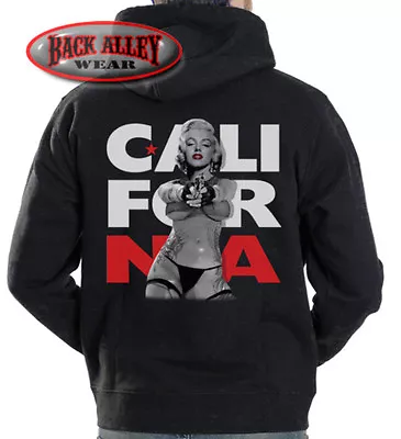 Marilyn Monroe CALIFORNIA Gun Hooded Sweat Shirt Hoodie ~ OG LA CALI • $19.99