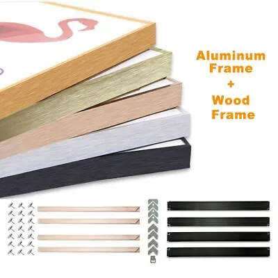 Aluminum Picture Frames Kit Large Gold Black Silver For Paintings Canvas Prints • $45.85