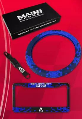 $59.99 • Buy Mass Effect Trilogy Normandy SR2 Auto License Plate Wheel Cover Keychain Figure
