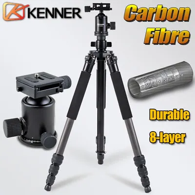 $145.95 • Buy Kenner Professional CARBON FIBER TRIPOD With 360° BALL HEAD For DSLR CAMERA