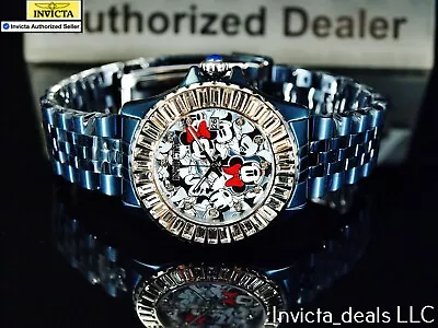 Invicta Disney® 38mm Minnie Mouse Crystal Accented Limited Edition Blue Watch • $49.99