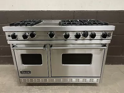 VIKING VGIC4856GSS- 48  PRO Gas Range Oven 6 Burners + Griddle Stainless (4) • $4500