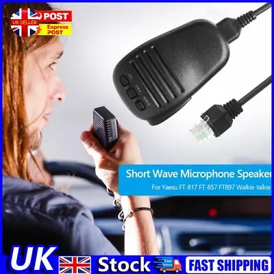 MH-31A8J Short Wave Microphone Speaker W/Spring Cable For Yaesu FT-817 FT-857 UK • £18.39