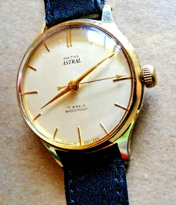 Vintage Smiths Astral Men's Manual Wind Wrist Watch • $320