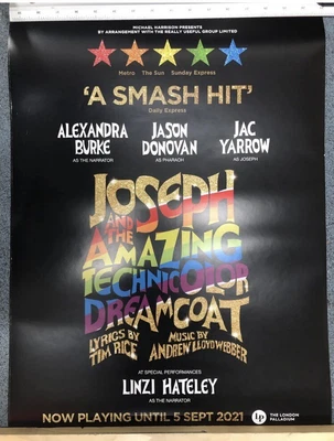 Joseph & The Amazing Technicolor Dreamcoat Poster London Palladium 2021 • £10