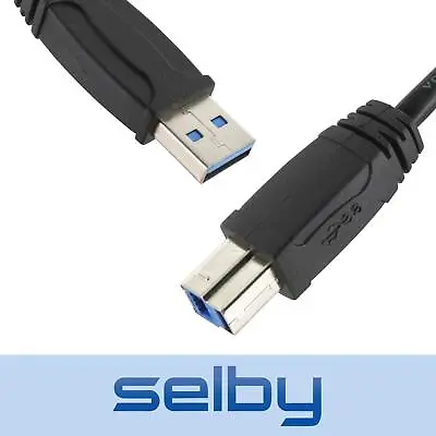 $10.95 • Buy 3m USB 3.0 Printer Data Cable SuperSpeed Type A Male To B Male High Speed