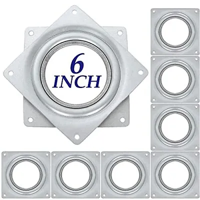 6 Inch Lazy Susan Hardware 8 Pcak Lazy Susan Turntable Bearing 5/16  Thick 100lb • $32.77