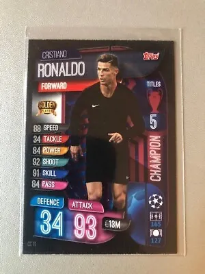 2019-20 Topps Match Attax UCL Extra Champion #CC11 C. Ronaldo (Juventus) • $16