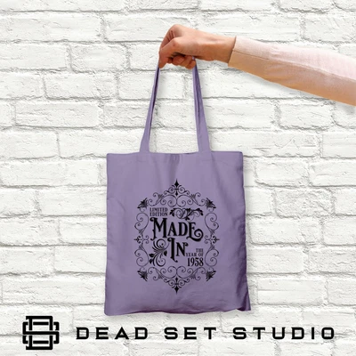 £7.50 • Buy 65th Birthday Gifts For Women - Limited Edition Made In 1958 - Canvas Tote Bag