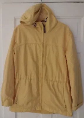 $12.95 • Buy Pacific Trail Windbreaker Jacket Women's Size Medium M Yellow Long Sleeve Hooded