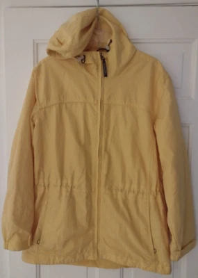 $12.95 • Buy Pacific Trail Windbreaker Jacket Women's Size Medium M Yellow Long Sleeve Hooded