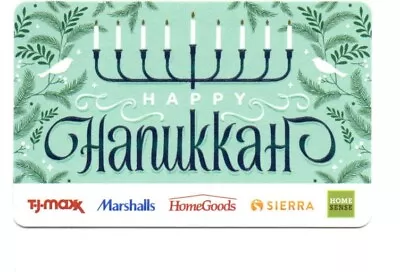 TJ Maxx Marshalls HomeGoods Happy Hanukkah Gift Card No $ Value Collectible • $2.99