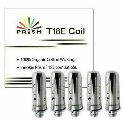 Innokin T18E Coils Replacement Prism Endura Coil Heads 1.5ohm (pk 5) UK NEW • £7.49