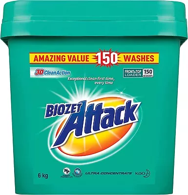 Biozet Attack Regular Laundry Powder Detergent 6 Kilograms • $52.90