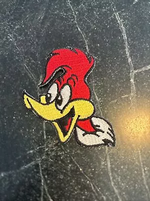 Vtg Woody Woodpecker Cartoon Character Patch Iron On 80s 90s 3” Face Head • $5.80