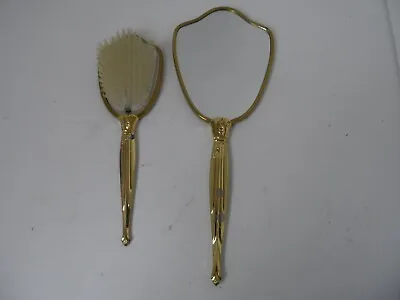 Vintage Vanity Hair Brush And Hand Mirror~ 2 Piece Set Victorian Look • $29.99