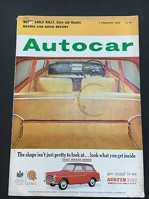 £4.99 • Buy Autocar Magazine 1 February 1963 Monte Carlo