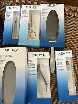 Mehaz Grooming Bundle 6 Piece - Cuticle + Clippers + File + Scissors + Tweezers • $33.83