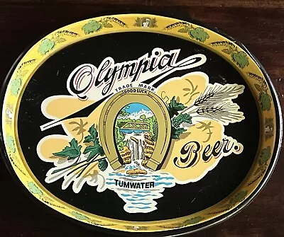 Vintage Olympia Beer Metal Serving Tray Tumwater • $15.96