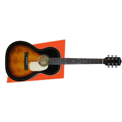 $449 • Buy Silvertone 604E Acoustic Electric Parlor Guitar, Rosewood Fretboard, AVS Finish