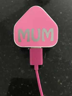 Personalised I Phone/pad Charger Sticker 4 Plug Cable Block Lead Mum Dad Or Name • £2.49