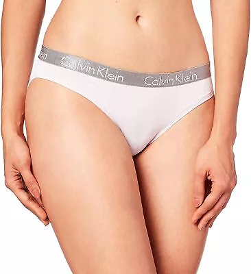 Calvin Klein Size S Logo Micro Bikini Logo Waist Knickers Ck Underwear Pink • £9